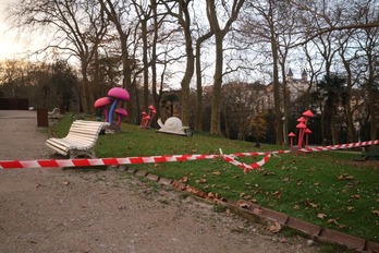 Argi ikuskizun pribatu bat dago Miramar Jauregian.