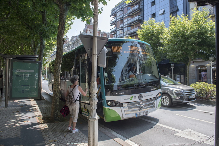 Un autobus de Lurraldebus, en una imagen de archivo.