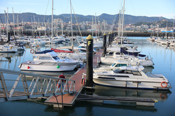 Amarres del puerto deportivo de Getxo.
