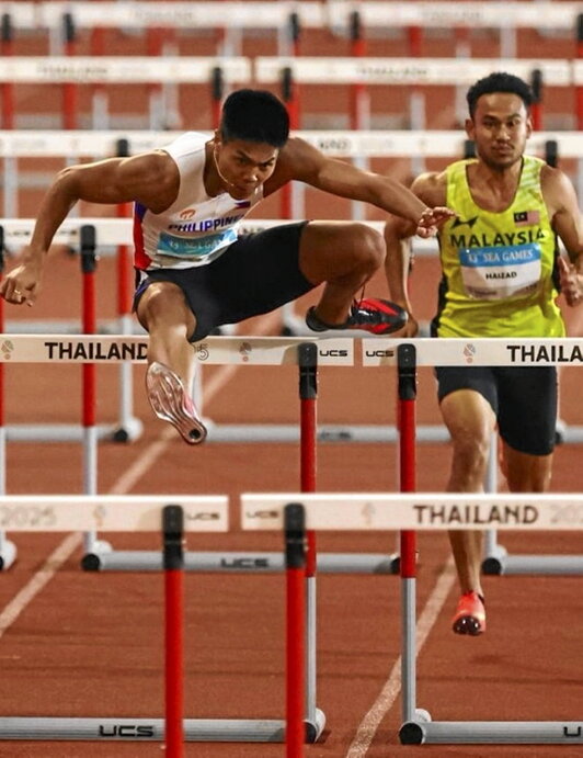 John Cabang, 110 metroko hesidunetako finalean nagusi.