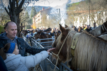 Zaldiak izaten dira Santa Lutzi azokako elementu bereizgarria.