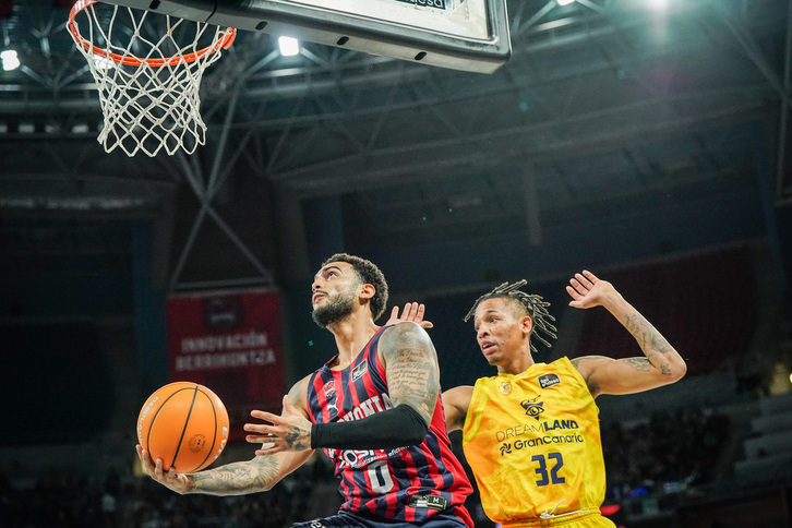 Markus Howard durante el partido frente a Gran Canaria la temporada pasada.