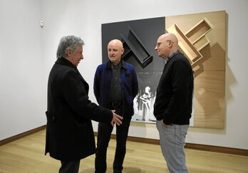 De izquierda a derecha, Darío Urzay, Pello Irazu y Txomin Badiola.