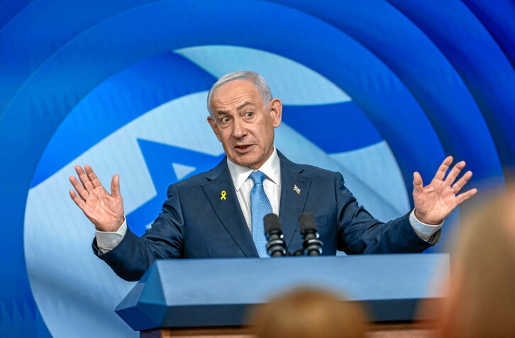 Imagen de archivo del primer ministro israelí, Benjamin Netanyahu.