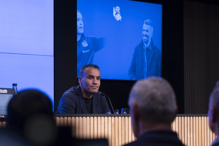 Sergio Francisco, en su presentación como técnico del primer equipo. 