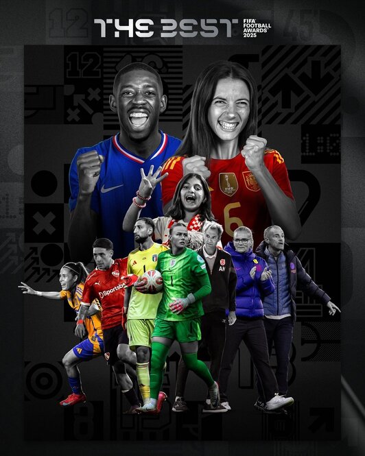 Imagen de los ganadores del The Best.