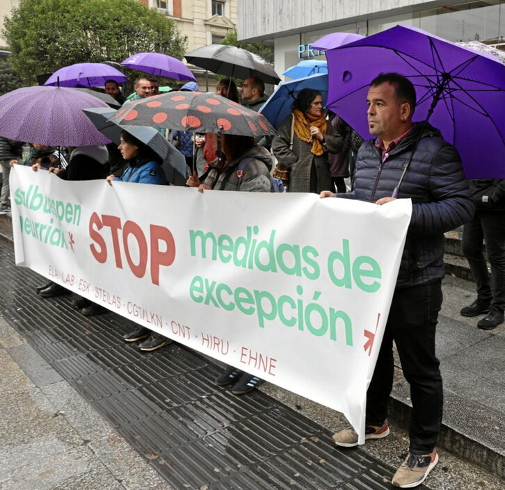 Bilbon egindako elkarretaratzea.