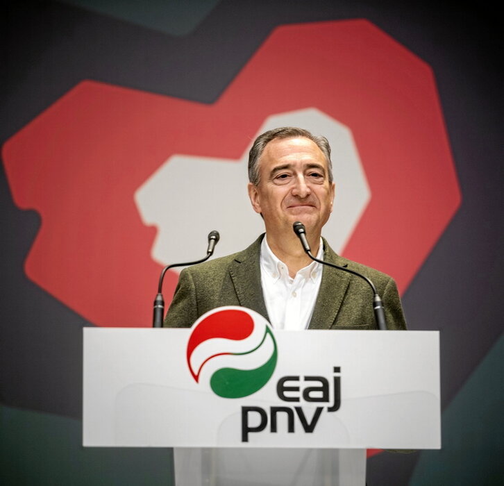 Aitor Esteban, presidente del EBB, en la IX Asamblea General del PNV del sábado.