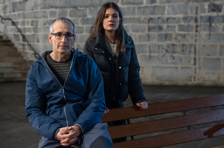 Gorka García y Olatz Iglesias, en la entrevista.