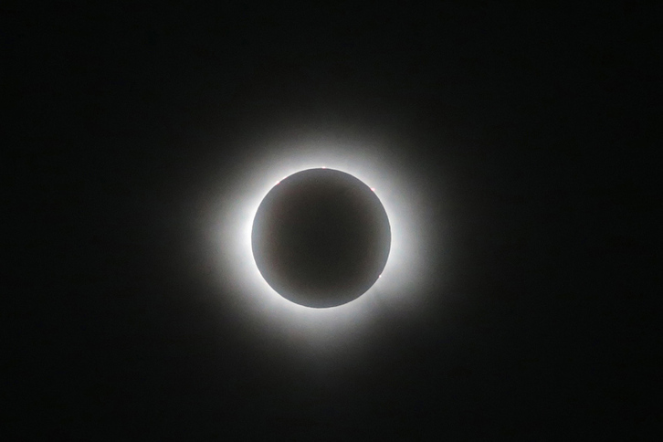 Imagen de archivo de un eclipse solar total como el que se podrá ver en Nafarroa el 12 de agosto.