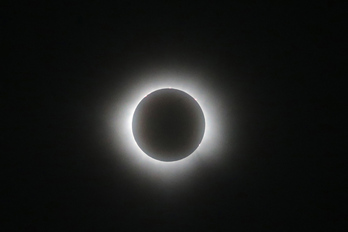 Imagen de archivo de un eclipse solar total como el que se podrá ver en Nafarroa el 12 de agosto.
