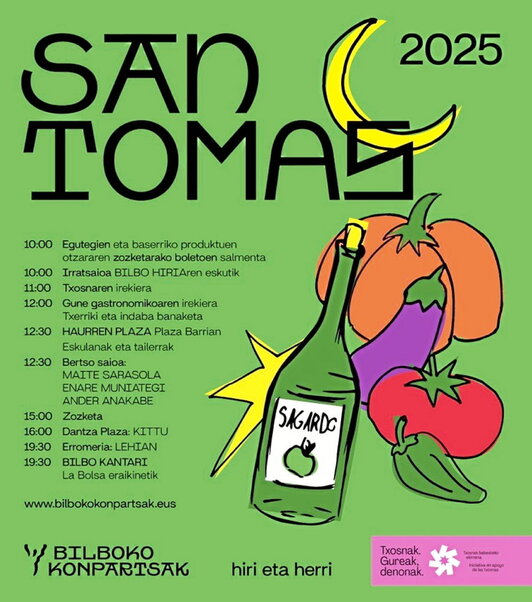 Aurtengo egitarauak egun osorako ekitaldiak iragartzen ditu.