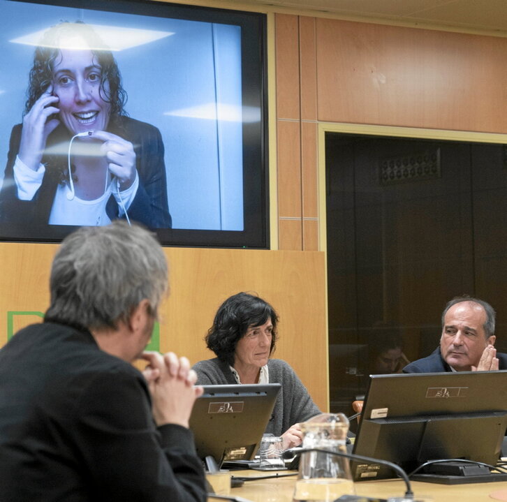 Anaïs Franquesa intervino por videoconfernecia, y Agus Hernán, presencialmente.