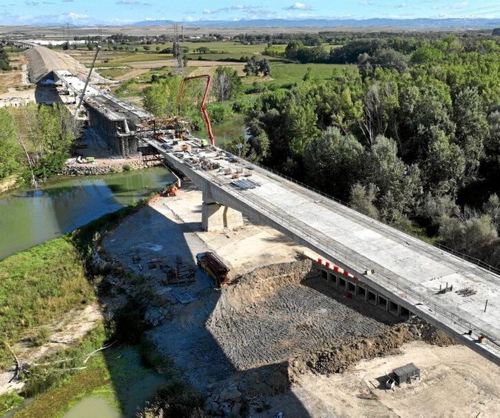 Imagen de archivo de las obras del TAV.