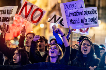 Los estudiantes de Madrid han salido a las calles estas últimas semanas para reclamar más financiación a las universidades públicas.