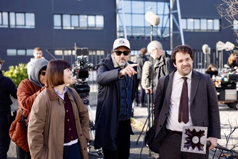 Koldo Almandozen "Azken agurra" filmaren grabaketa egun bat