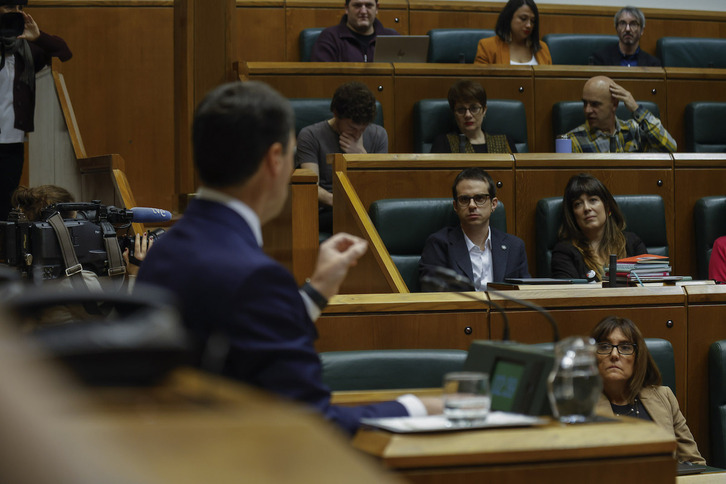 Pradales, en su réplica al portavoz de EH Bildu en la sesión de control de este viernes.