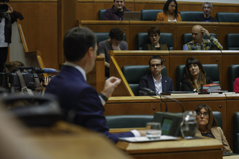 Pradales, en su réplica al portavoz de EH Bildu en la sesión de control de este viernes.