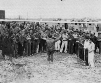 Argelersko kontzentrazio esparruan euskaldunek sortu zuten «Euzko Ametsa» abesbatza.