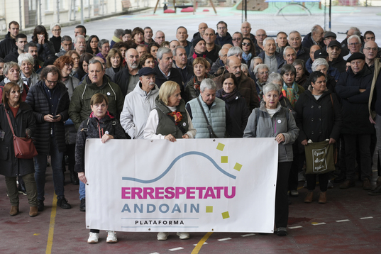 Errespetatu Andoain plataformaren agerraldia, larunbat honetan.