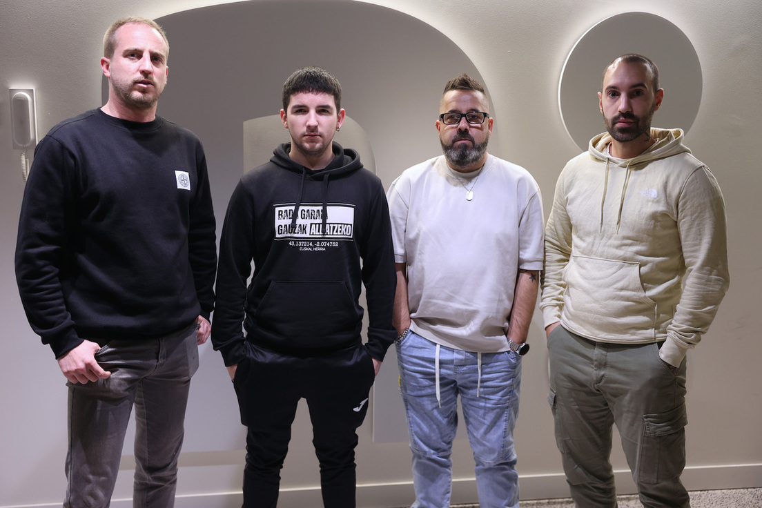 Iker Arana, Xuhar Pazos, Joseba Novoa y Aritz Ibarra.