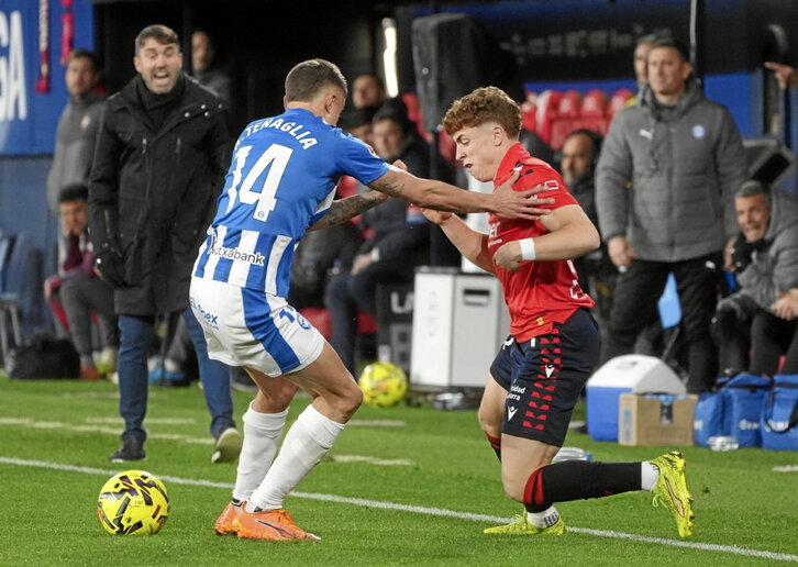 Budimir decantó el derbi con su acierto anotador.