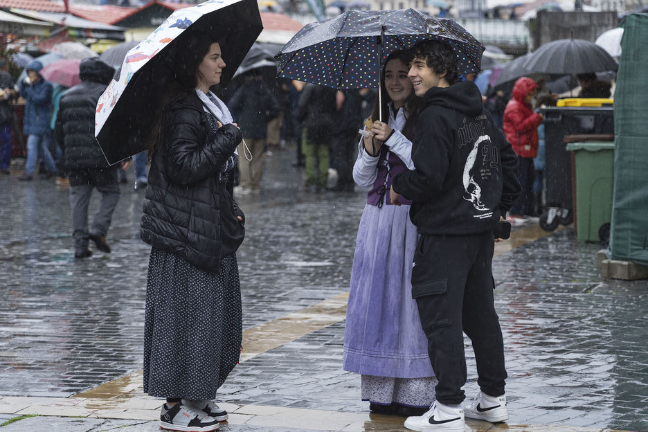 Aterkia beharrezkoa izan da Bilbon. 