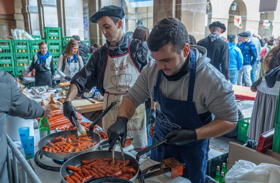 Zalantzarik gabe, txorizo taloa izan da eguneko izarra.