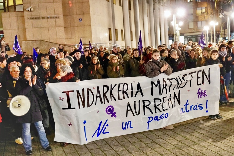 Concentración feminista este martes tarde en Barakaldo.