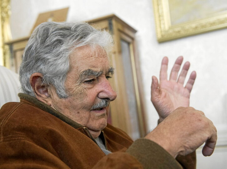 Pepe Mujica, orain dela hamar urte Gipuzkoara egin zuen bidaian.