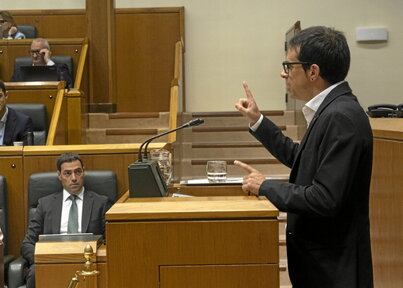 Pello Otxandiano, portavoz parlamentario de EH Bildu en Gasteiz.