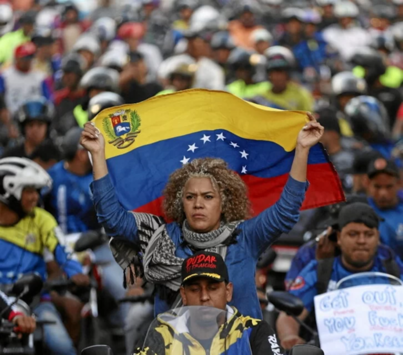 Manifestación contra las amenazas de EEUU.
