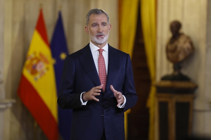 Discurso de Navidad del monarca español Felipe VI.