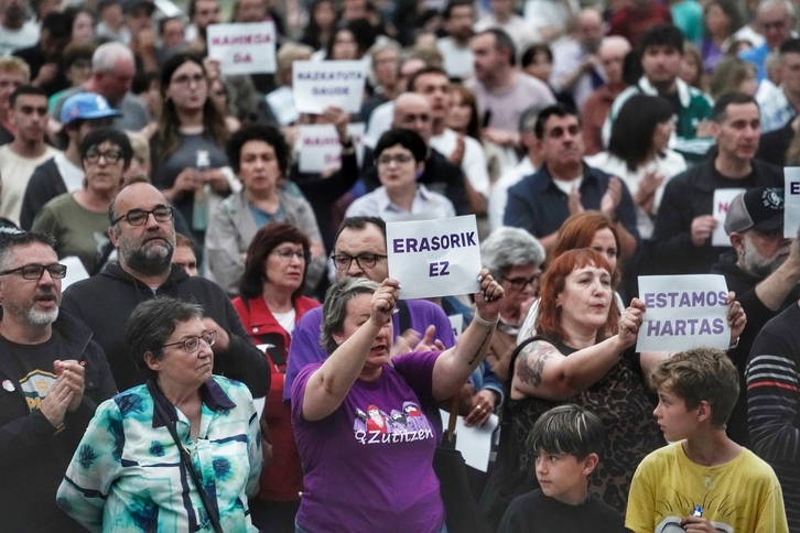 Eraso matxisten aurkako mobilizazio baten artxiboko irudia.