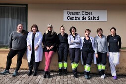 Leitzako proiektu pilotuan parte hartu duen lantaldea.