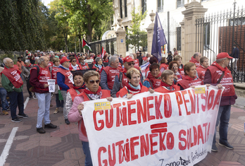 Imagen de una movilización de pensionistas.