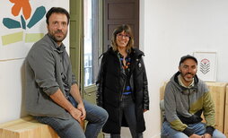 Karlos Jimenez, Erkuden de Andres eta Jon Bujanda, Irauli ekimenaren bultzatzaile nagusiak.