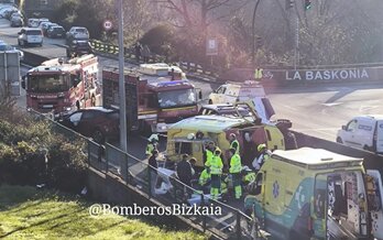 El accidente se ha producido entre Etxebarri y Galdakao.