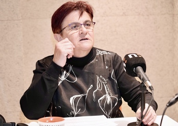 Lore Bilbao, directora de Osakidetza, ha confirmado oficialmente este cese y denuncia. En la imagen, en una entrevista anterior en Naiz Irratia.