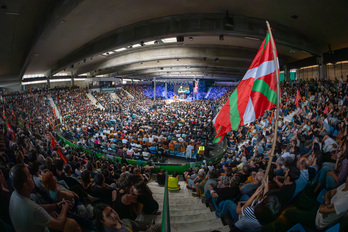 Acto de Sortu en el pabellón Anaitasuna, el pasado 27 de septiembre.