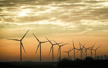 Aerosorgailu instalazio bat, Alemania iparraldean.