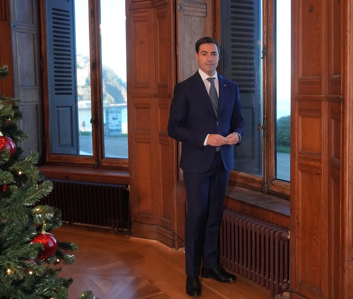 Imanol Pradales, en su mensaje de Fin de Año.