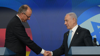 El canciller alemán, Friedrich Merz, y su homólogo israelí, Benjamin Netanyahu.