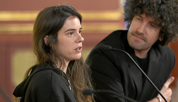 Ainhoa Ordoñez zuzendaria, prentsaurrekoan.