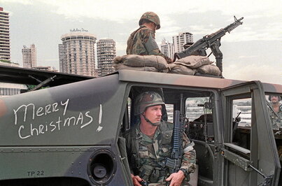 Soldadu estatubatuarrak Panaman, 1989an, «Kausa Justua» operazioan.