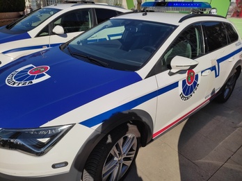 Un vehículo de la Ertzaintza. 