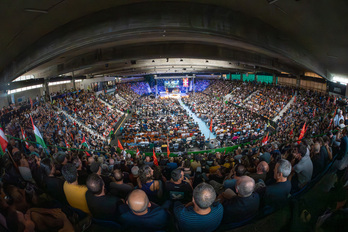 Sortuk irailean Iruñeko Anaitasunan egindako ekitaldia.