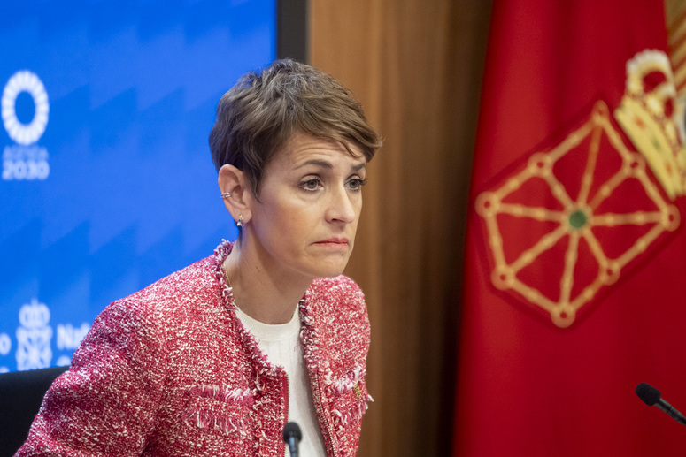 María Chivite ha comparecido este jueves.