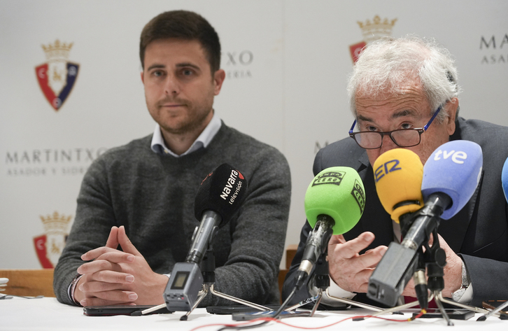 Lisci se siente respaldado por los dirigentes de Osasuna.