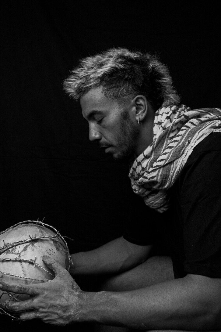 Nourdin Batan-ek futbolari palestinar bat gorpuztuko du.